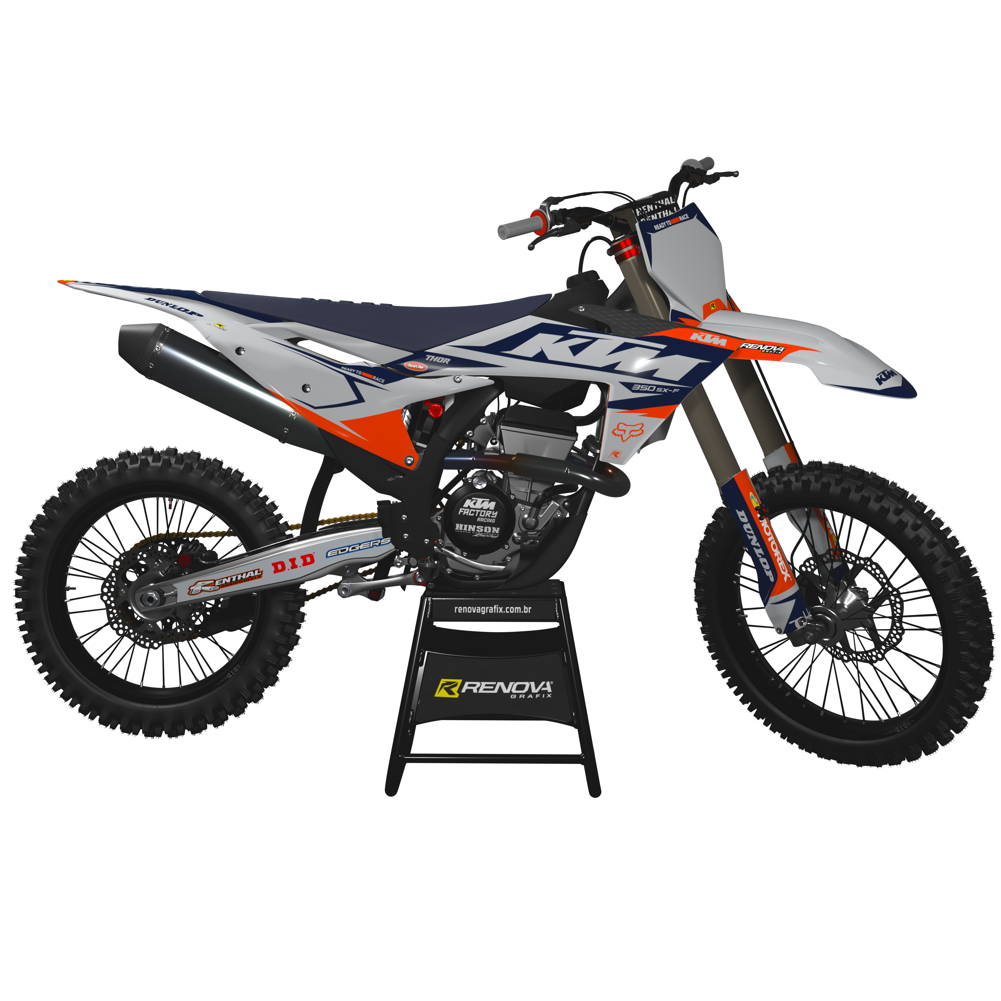 KTM DETALHES CINZAS